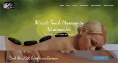 Desktop Screenshot of miracle-touch-massage.com