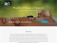 Tablet Screenshot of miracle-touch-massage.com